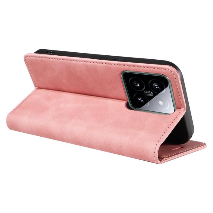 BETOPNICE - BETOPNICE 003 för Xiaomi 14 Plånboksfodral RFID-Skydd - Bokstil - Rosa