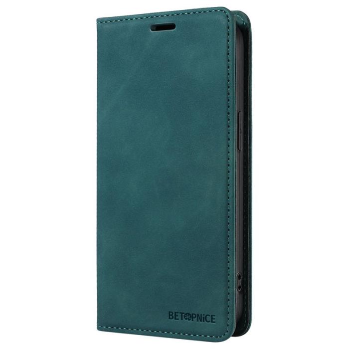 BETOPNICE - BETOPNICE 003 för Xiaomi 14 Konstläder Plånboksfodral RFID-Skydd - Grön