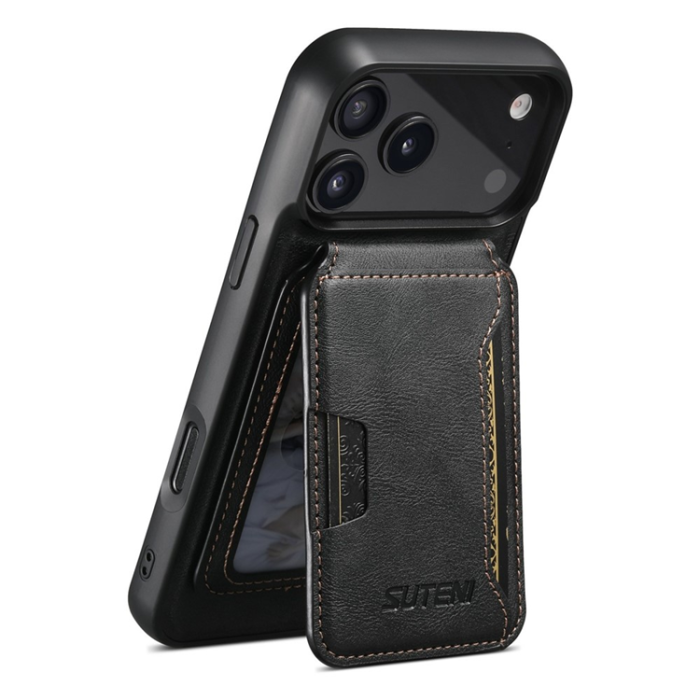 SUTENI - SUTENI iPhone 17 Pro Max Mobilskal MagSafe Cowhide M3 - Svart