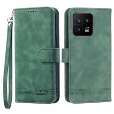DIERFENG - DIERFENG DF-03 Pl&aring;nboksfodral f&ouml;r Xiaomi 13 5G - Konstl&auml;der - Gr&ouml;n