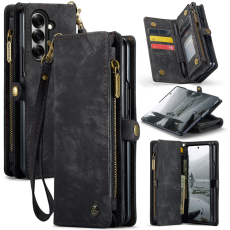 Caseme - CASEME Galaxy Z Fold 7 Plånboksfodral Med Rem - Svart