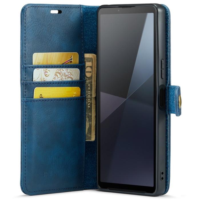 DG.MING - DG.MING Sony Xperia 10 VI Plånboksfodral 2 i 1 Removable Äkta läder - Blå