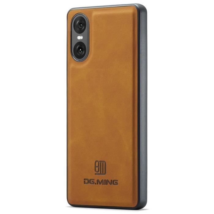 DG.MING - DG.MING Mobilskal till Sony Xperia 10 VI PU Läder Hybrid - Brun
