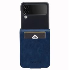LC.imeeke - LC.IMEEKE f&ouml;r Samsung Galaxy Z Flip4 5G Fodral - KonstL&auml;der - Bl&aring;
