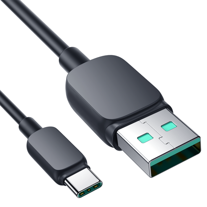 Joyroom - Joyroom USB-C till USB-A kabel 3A 1.2m - Svart