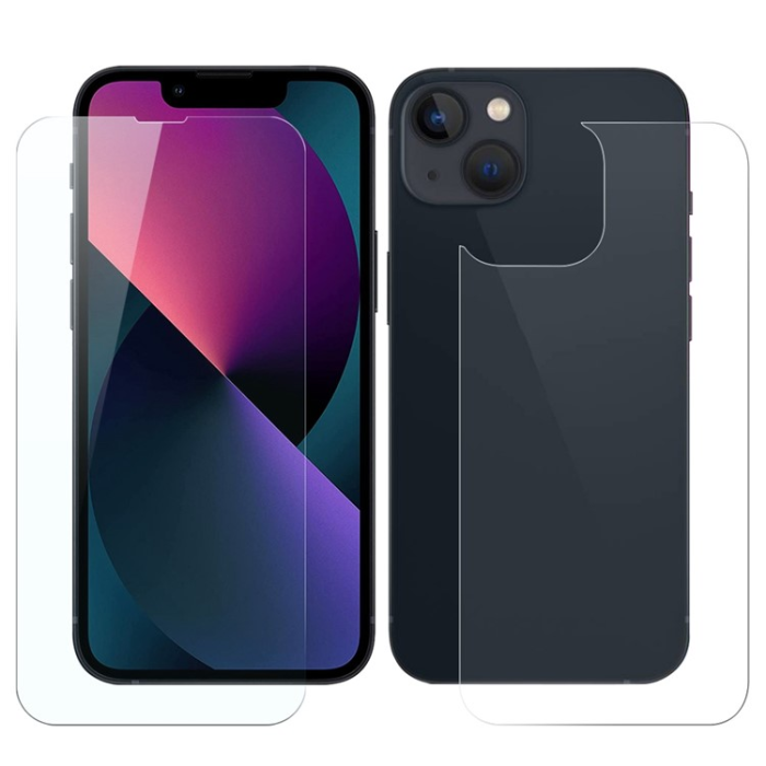 Boom of Sweden - BOOM 3in1 iPhone 13 mini Fram Härdat glas + Bak Härdat glas + Kameralinsskydd