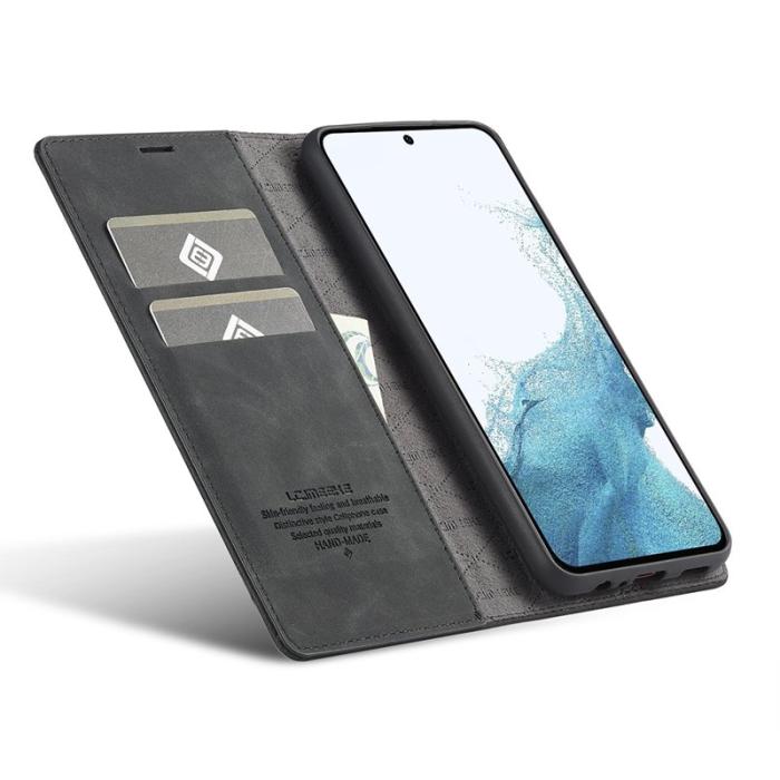 LC.imeeke - LC.IMEEKE Samsung Galaxy A17 Plånboksfodral Konstläder - Svart