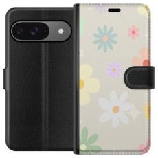 iSecrets - Plånboksfodral till Google Pixel 9 Pro med fejdande blommor