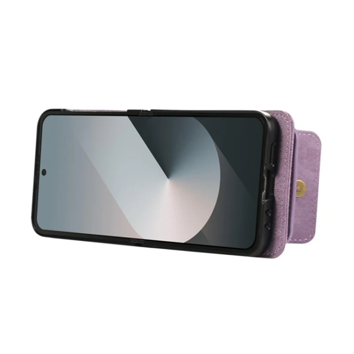 A-One Brand - Galaxy Z Flip7 Plånboksfodral Kickstand med Axelrem - Lila