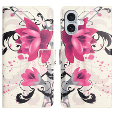 A-One Brand - iPhone 17 Plånboksfodral Pattern Print - Lotus