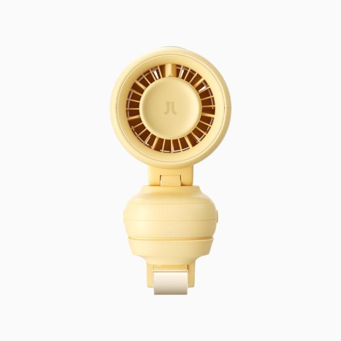 Jisulife - Jisulife Mini Barnefläkt 5000 mAh för Barnvagn med Metallklämma Fan 4 - Gul