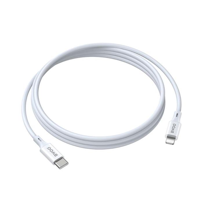 BWOO - BWOO USB-C till Lightning kabel 27W 1m TPE X283 C-L ABS - Vit