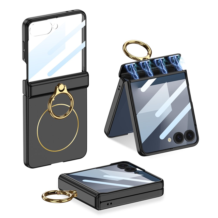 GKK Galaxy Z Flip 7 Mobilskal MagSafe Ringhållare - Svart | 2353 | AlltMobil