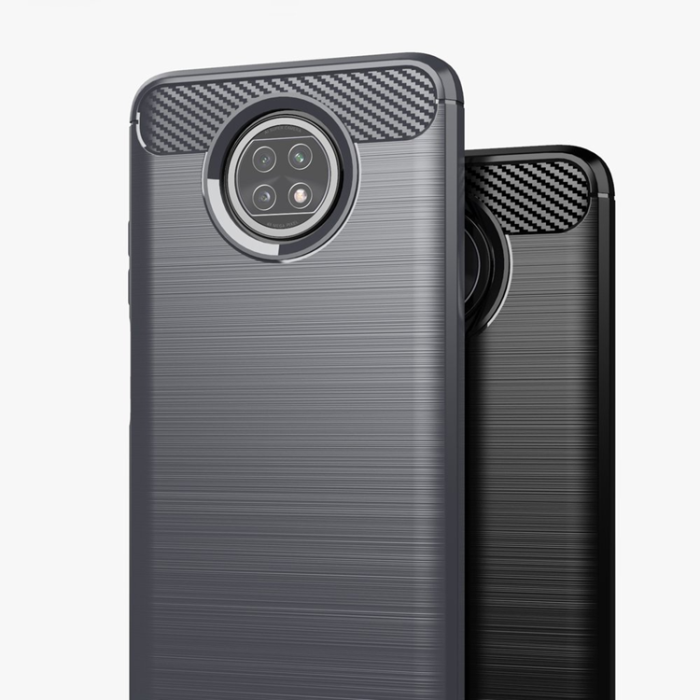 UTGATT1 - Xiaomi Redmi Note 9T 5G Skal Carbon Flexible - Blå