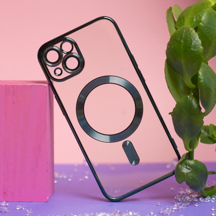 OEM - iPhone 14 Pro Max Skal Grön Chrome Mag