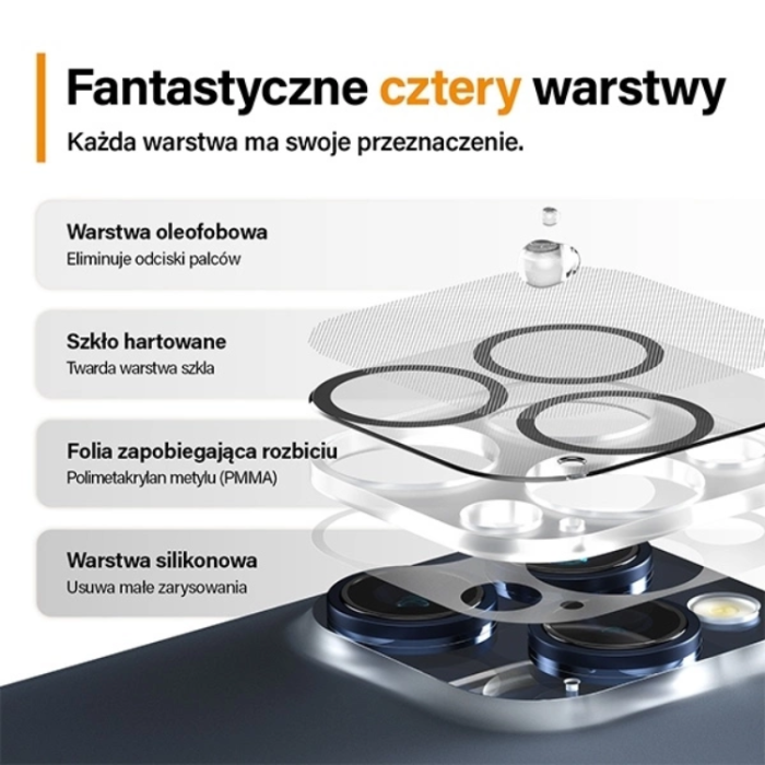 Panzer - PanzerGlass iPhone 15 Pro Max/15 Pro Kameralinsskydd Härdat Glas