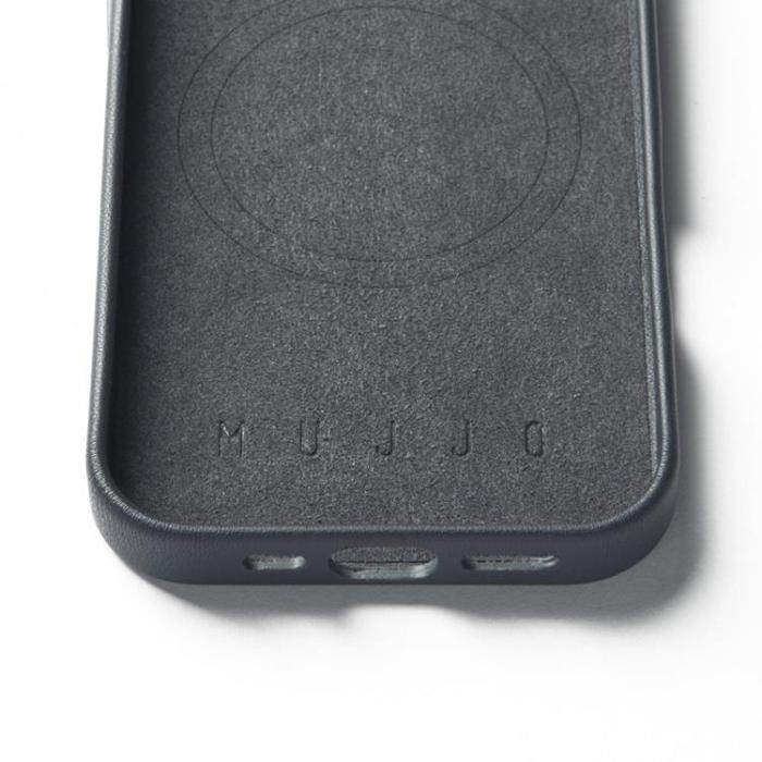 Mujjo - Mujjo iPhone 16 Pro Mobilskal MagSafe Maize - Stålblå