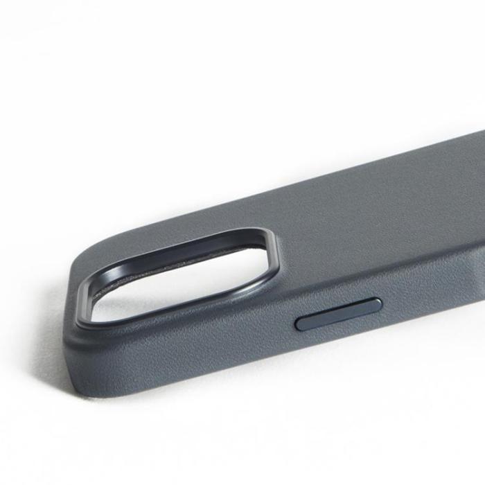 Mujjo - Mujjo iPhone 16 Pro Mobilskal MagSafe Maize - Stålblå