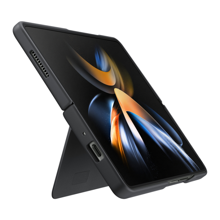 UTGATT1 - Samsung Galaxy Z Fold 4 Skal Slim Stativ - Svart