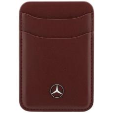 Mercedes - Mercedes MagSafe Korth&aring;llare L&auml;der Pl&aring;nbok - R&ouml;d