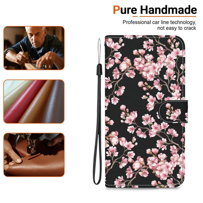 A-One Brand - Sony Xperia 10 VII Plånboksfodral Pattern Printing - Blossom
