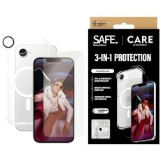 PanzerGlass - [3in1] CARE iPhone 16e Härdat Glas, Skal, Kameralinsskydd