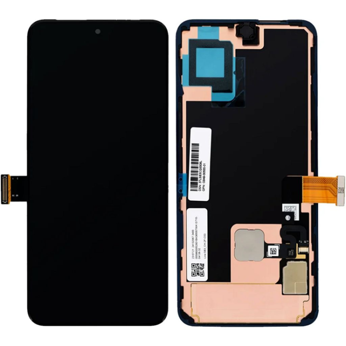 Taltech - Google Pixel 8 Skärm med LCD-display Service Pack - Svart