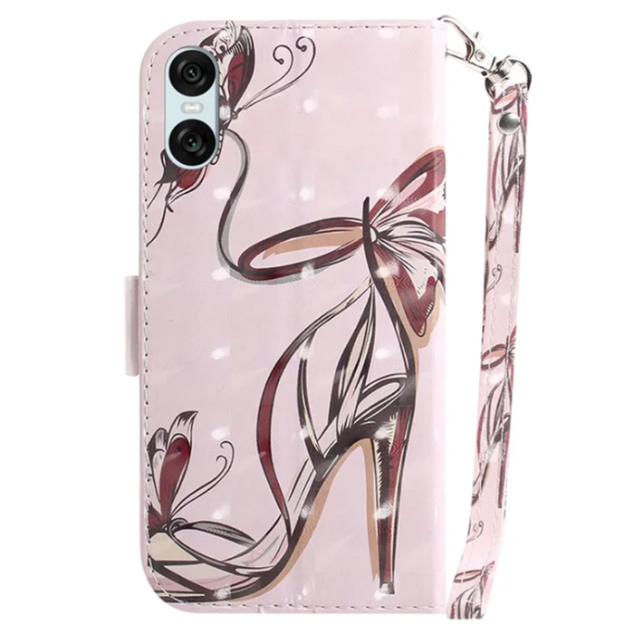 A-One Brand - Sony Xperia 10 VI Plånboksfodral 3D Pattern - Butterfly