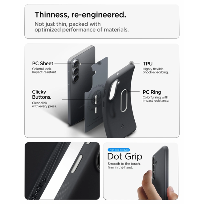 Spigen - Spigen Mobilskal För Galaxy S26 MagSafe Nano Pop - Svart