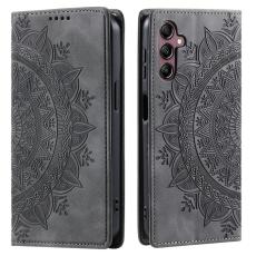 OEM - Mobilskal till Samsung Galaxy S26/S26 Pro Magnetst&auml;ngning Konstl&auml;der M&ouml;nster Gr&aring;