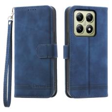 DIERFENG - DIERFENG DF-03 f&ouml;r Xiaomi 14T Pl&aring;nboksfodral Konstl&auml;der - Bl&aring;