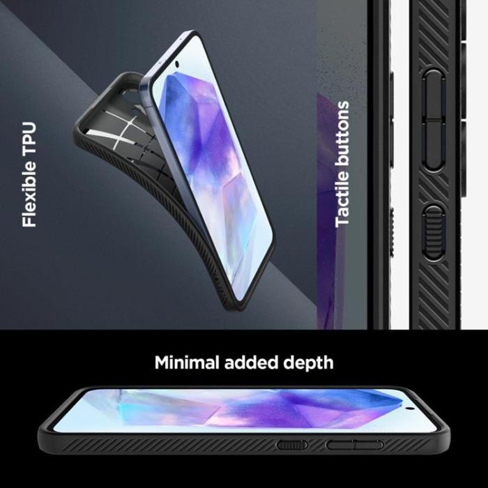 Spigen - Spigen Galaxy A55 5G Mobilskal Liquid Air - Svart