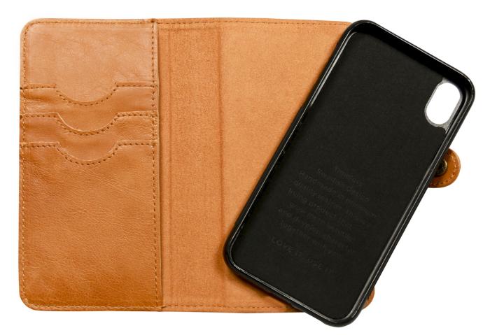 UTGATT4 - Nic & Mel Andrew Bookcase iPhone Xr Cognac