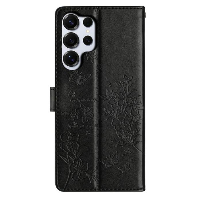 OEM - Samsung Galaxy S26 Ultra Plånboksfodral Konstläder Flip Cover - Svart