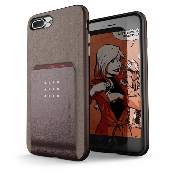 UTGATT5 - Ghostek Exec 2 Skal till iPhone 8 Plus / 7 Plus - Brun