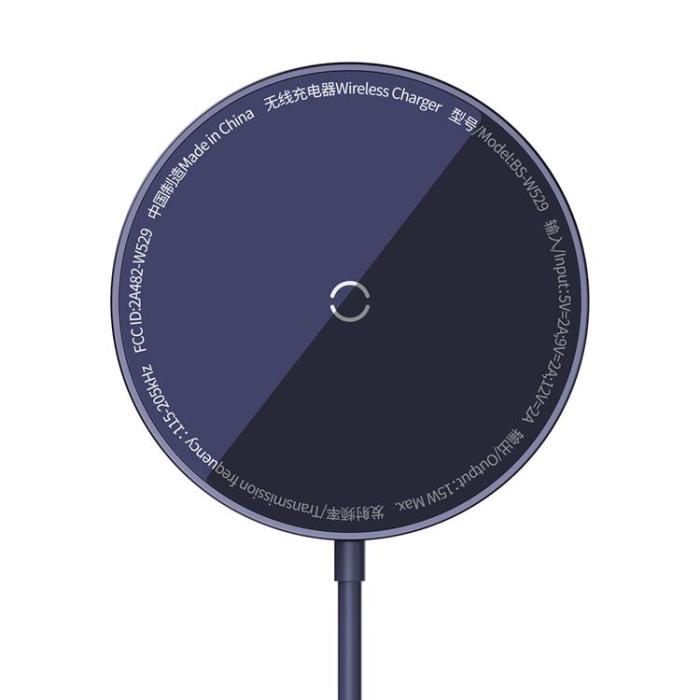 BASEUS - Baseus MagSafe Trådlös Laddare Simple Mini3 - Lila
