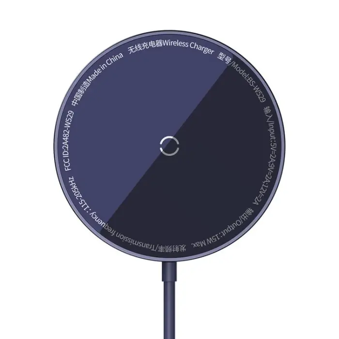 BASEUS - Baseus MagSafe Trådlös Laddare Simple Mini3 - Lila