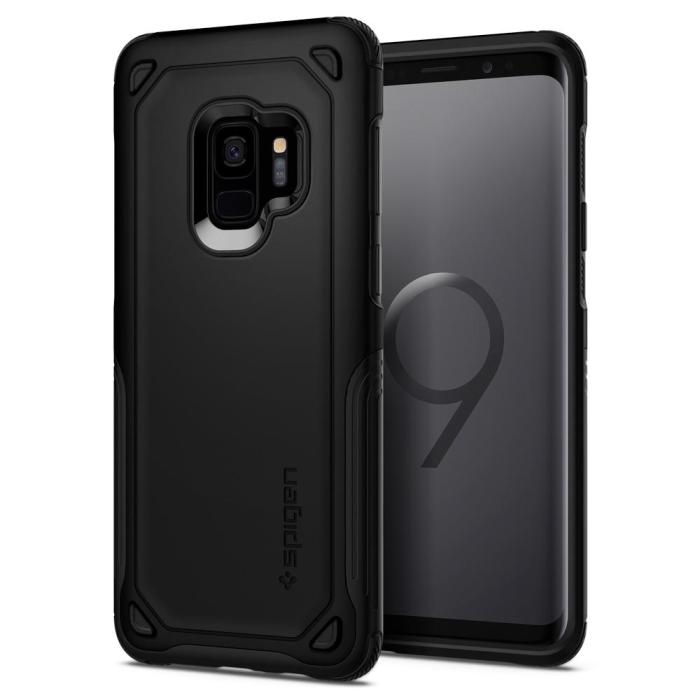 UTGATT5 - Spigen Hybrid Armor Skal till Samsung Galaxy S9 - Svart
