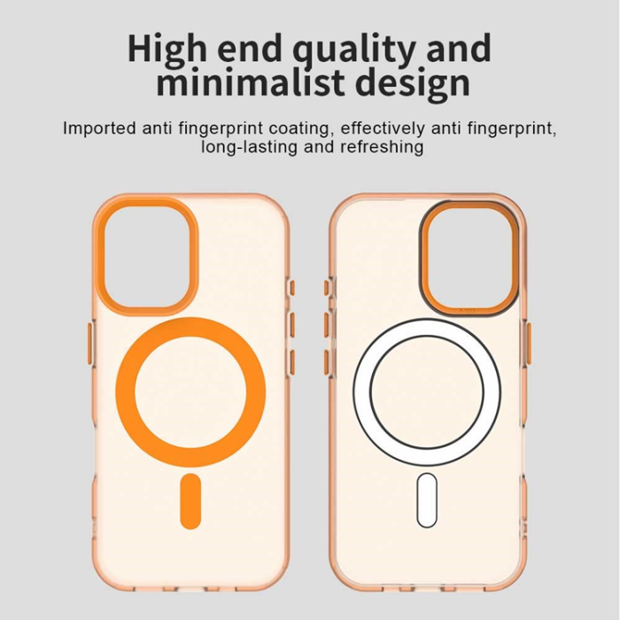 A-One Brand - iPhone 17 Mobilskal MagSafe Anti Drop Hybrid - Orange