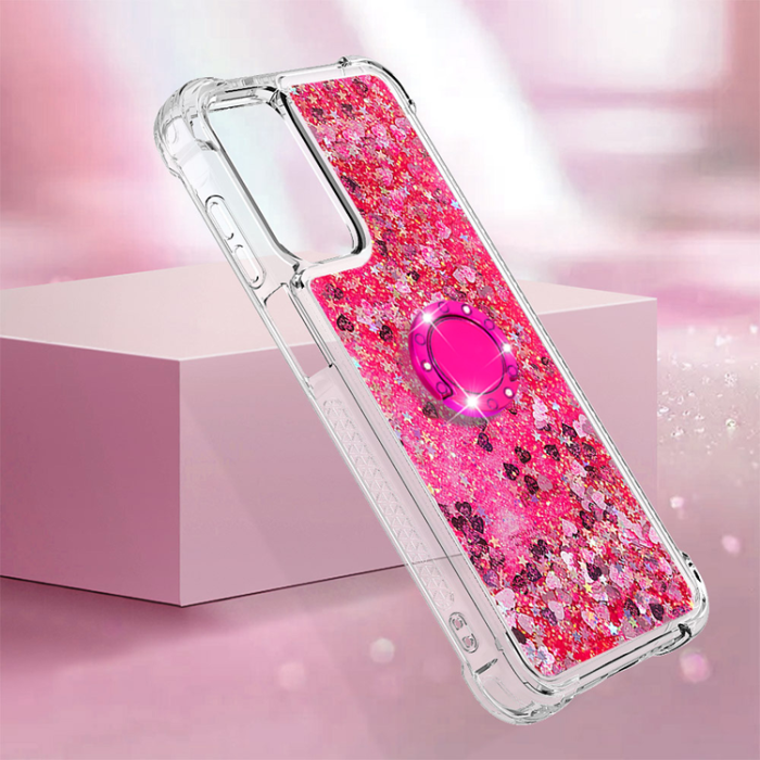 A-One Brand - Galaxy A17/A26 Mobilskal Kickstand Quicksand TPU - Rosa