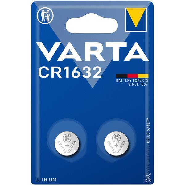 VARTA CR1632 3V Lithium Knappcellsbatteri 2-pack | 264 | AlltMobil