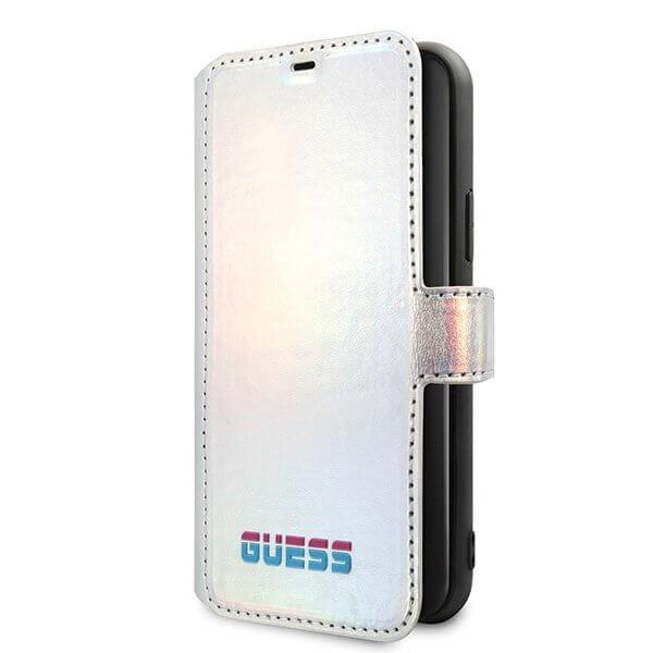 Guess iPhone 11 Pro Max skal book Iridescent Silver | 2353 | AlltMobil