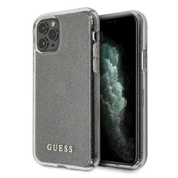 Guess iPhone 11 Pro Max skal Glitter - Silver | 2353 | AlltMobil