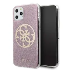 Guess - Guess Skal iPhone 11 Pro Max Circle Glitter - Rosa