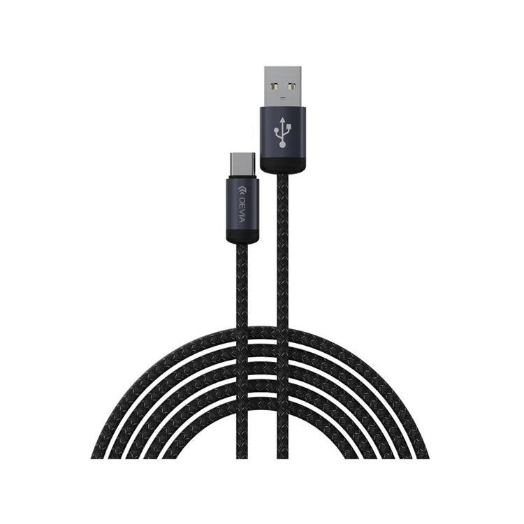 Devia USB Till USB-C Kabel 1m 2A Gracious - Svart | 3541 | AlltMobil