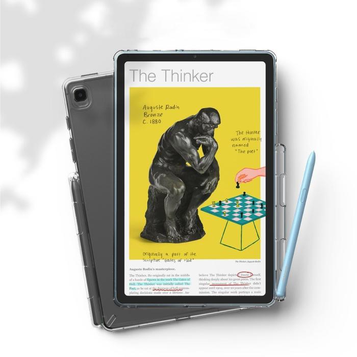 UTGATT4 - Ringke Fusion Bumper Skal Samsung Galaxy Tab S6 Lite - Grå
