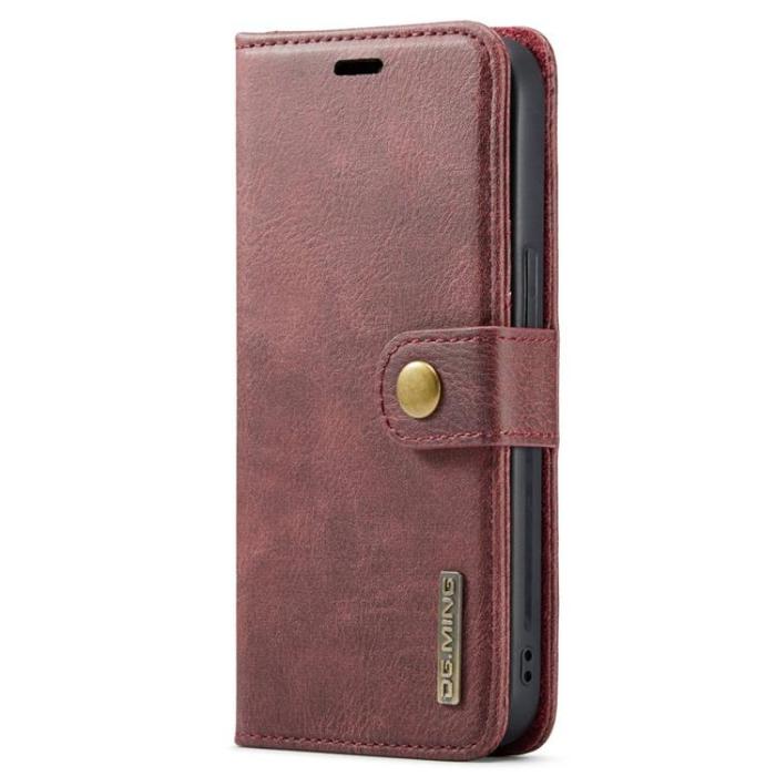DG.MING - DG.MING iPhone 14 Plus Plånboksfodral Split Detachable Flip - Röd