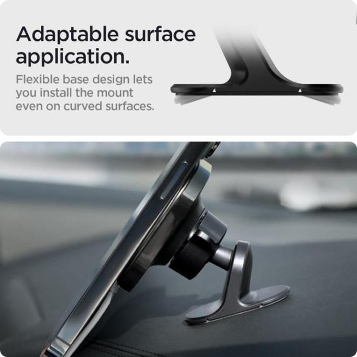 UTGATT1 - Spigen Mag Fit Magsafe Instrumentbrädan Bilhållare - Svart