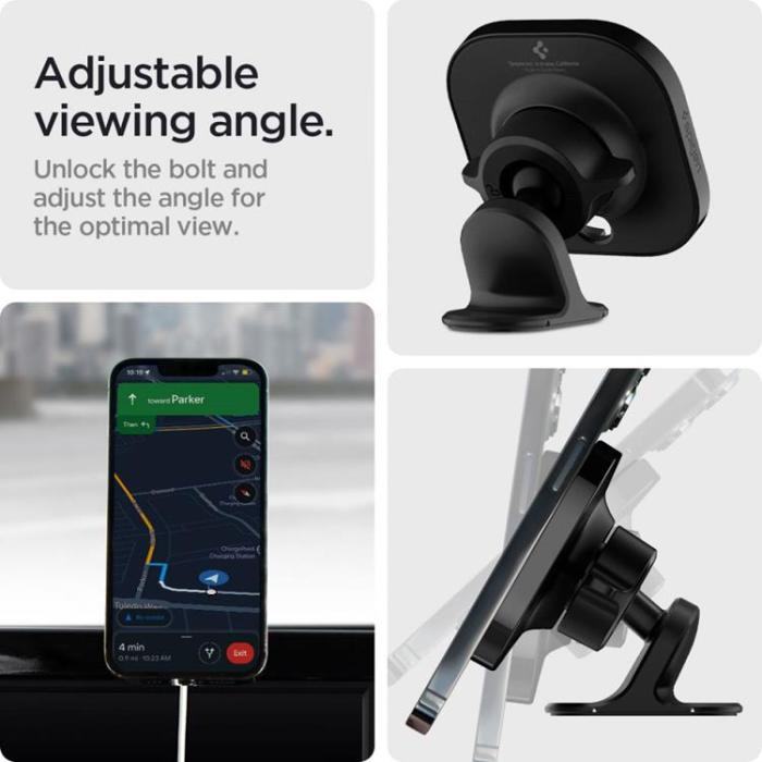 UTGATT1 - Spigen Mag Fit Magsafe Instrumentbrädan Bilhållare - Svart