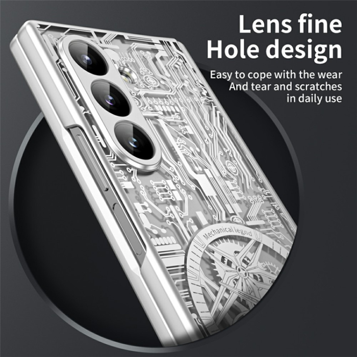 A-One Brand - Galaxy Z Fold7 Mobilskal Mechanical Legend Electroplating - Silver